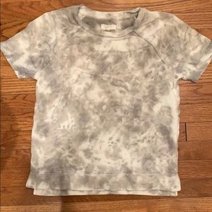Lou & Grey tie dye grey shirt sleeve sweatshirt XS